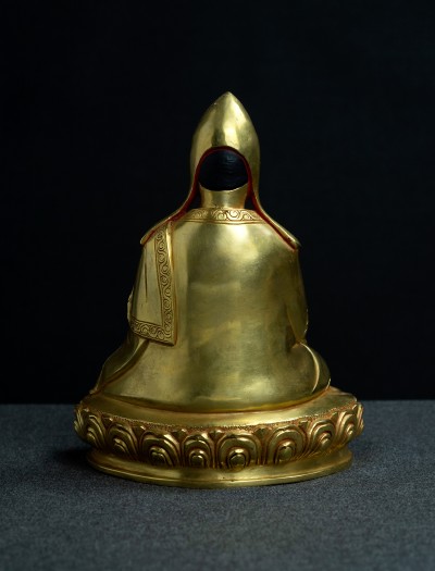 Lonchenpa and Jigme Lingpa- 7 inch Full-gold antique