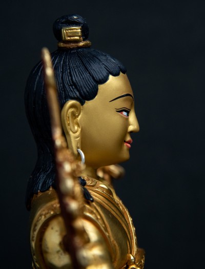 Lonchenpa and Jigme Lingpa- 9 inch 24k Full-gold antique