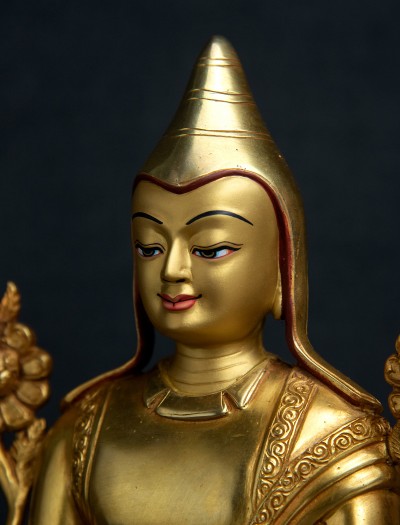 Lonchenpa and Jigme Lingpa- 9 inch 24k Full-gold antique