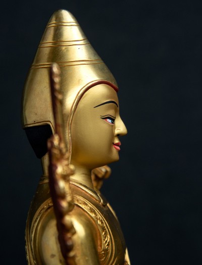 Lonchenpa and Jigme Lingpa- 9 inch 24k Full-gold antique