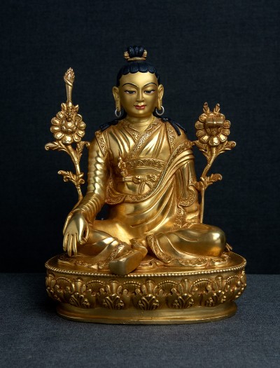 Lonchenpa and Jigme Lingpa- 9 inch 24k Full-gold antique