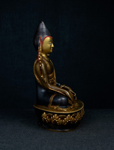 Lonchenpa and Jigme Lingpa- 9 inch 24k Part-gold Two-toned antique (1.1)