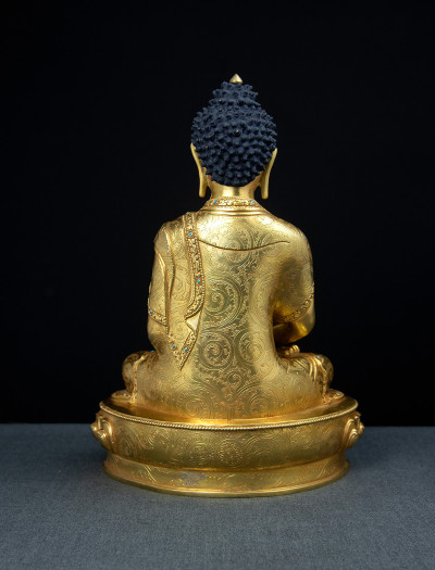 Amitabha Buddha- 12 inch 24k Full-gold antique (2.1)