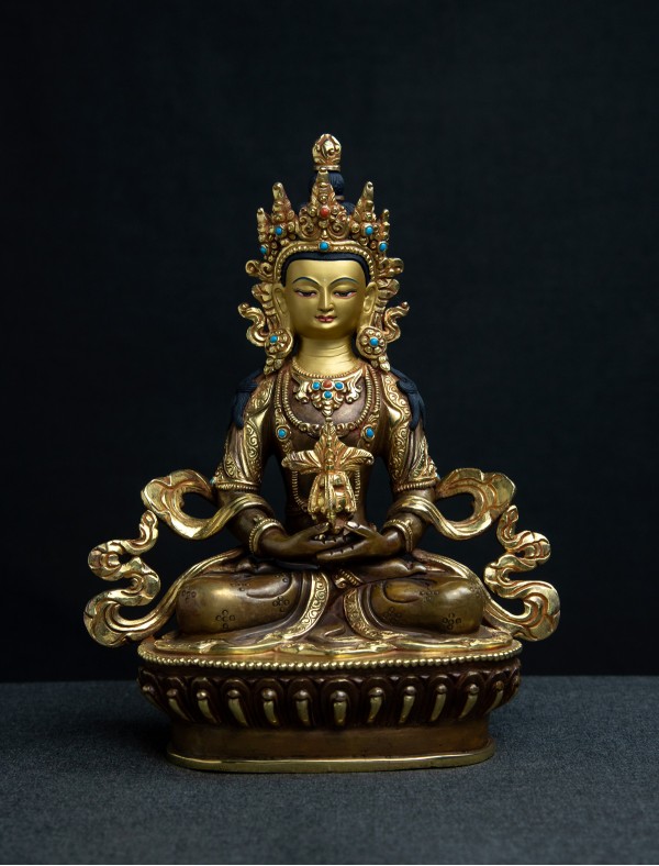 Amitayus- 8 inch 24k Part-Gold