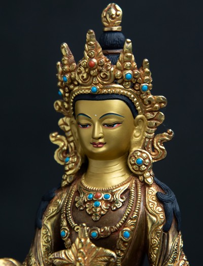 Amitayus- 8 inch 24k Part-Gold