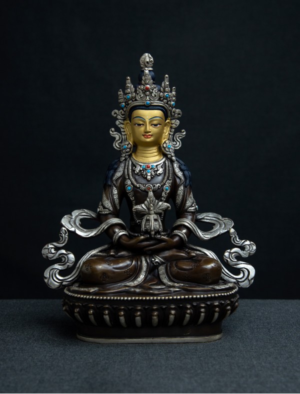 Amitayus- 8 inch Part-Silver 