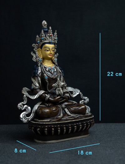 Amitayus- 8 inch Part-Silver 