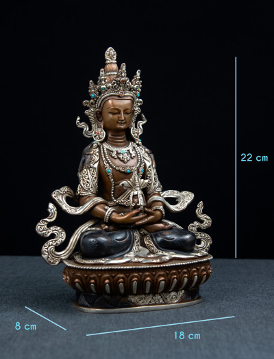 Amitayus- 8 inch Part-silver