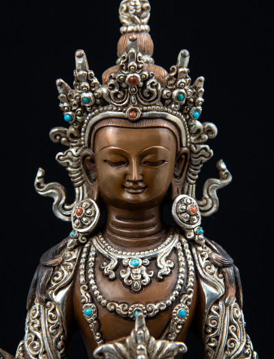 Amitayus- 8 inch Part-silver
