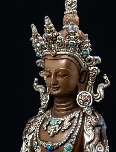 Amitayus- 8 inch Part-silver