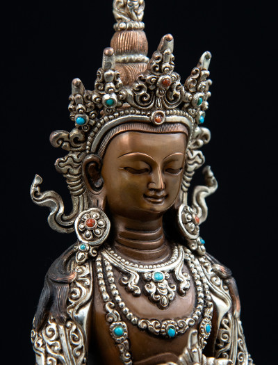 Amitayus- 8 inch Part-silver