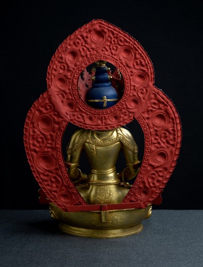 Amitayus-  12 inch 24k Full-gold antique (Halo)