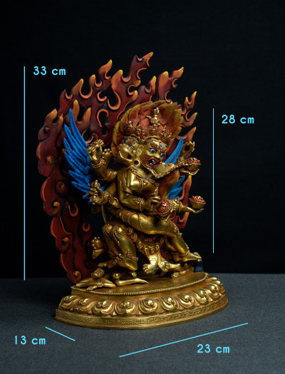Chemchok Heruka- 12 inch 24k Full-gold antique