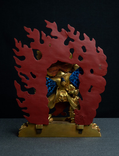 Chemchok Heruka- 12 inch 24k Full-gold antique