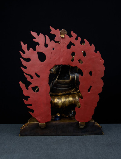 Dorje Drolo- 12 inch 24K Part-gold two-toned antique finishing (1.1)