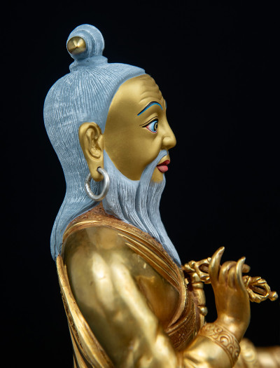 Dudjom Lingpa- 8 inch 24k Full-gold antique