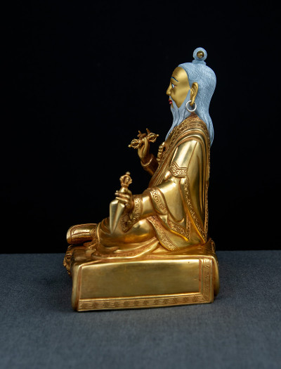 Dudjom Lingpa- 8 inch 24k Full-gold antique