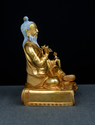 Dudjom Lingpa- 8 inch 24k Full-gold antique