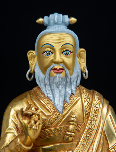 Dudjom Lingpa- 8 inch 24k Full-gold antique
