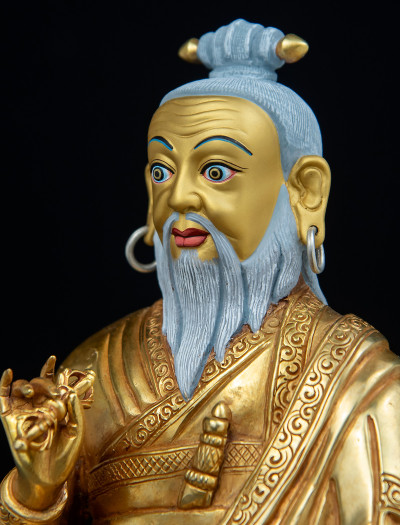 Dudjom Lingpa- 8 inch 24k Full-gold antique