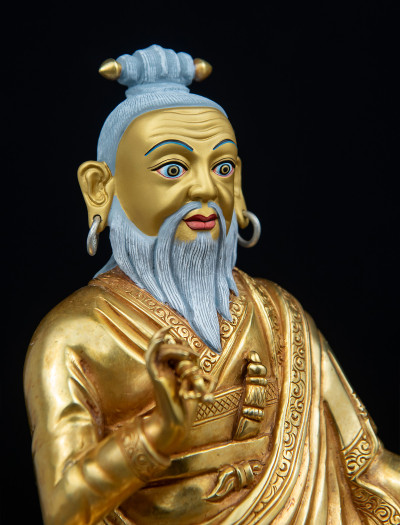 Dudjom Lingpa- 8 inch 24k Full-gold antique