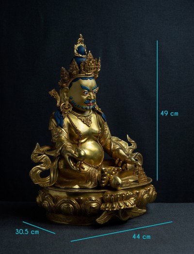 Dzambala- 18 inch 24k Full-gold antique
