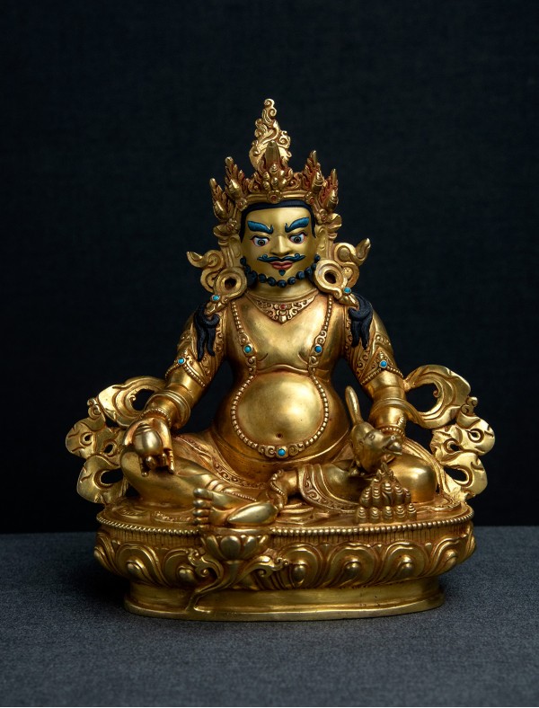 Dzambala- 8 inch 24k Full-gold antique (1.1)