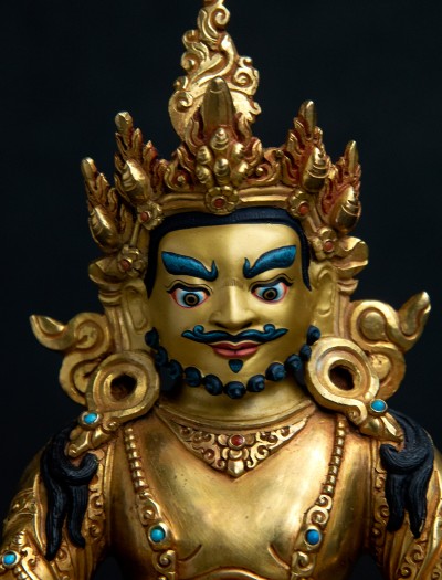 Dzambala- 8 inch 24k Full-gold antique (1.1)