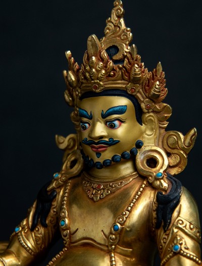 Dzambala- 8 inch 24k Full-gold antique (1.1)
