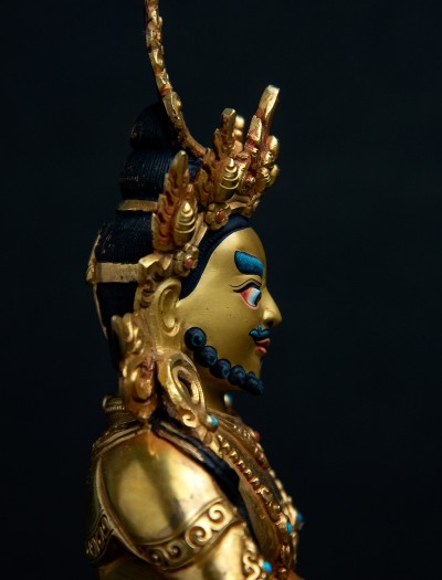 Dzambala- 8 inch 24k Full-gold antique (1.1)