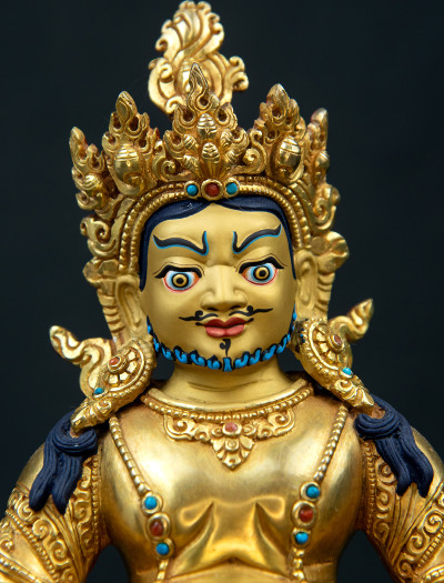 Dzambala- 8 inch 24k Full-gold antique (1.2)