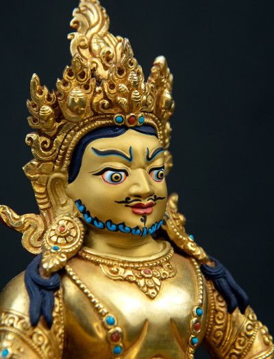 Dzambala- 8 inch 24k Full-gold antique (1.2)