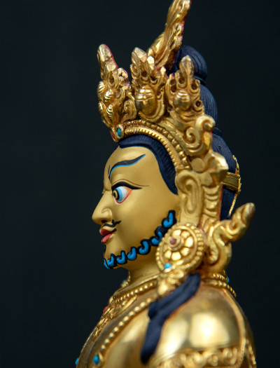 Dzambala- 8 inch 24k Full-gold antique (1.2)