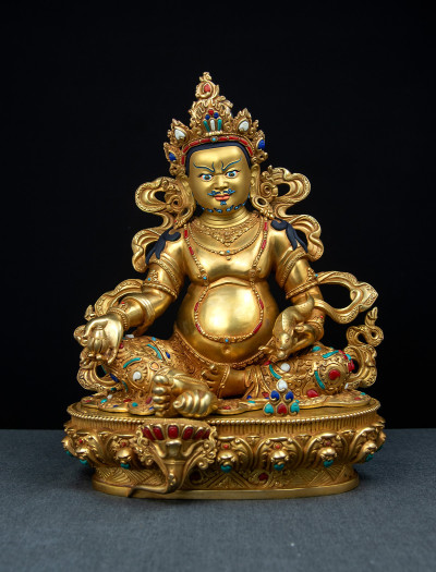 Dzambala- 12 inch 24k Full-gold antique