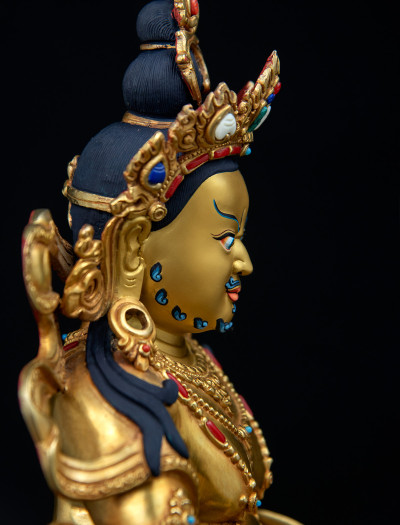 Dzambala- 12 inch 24k Full-gold antique