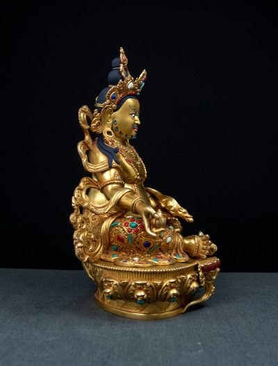 Dzambala- 12 inch 24k Full-gold antique