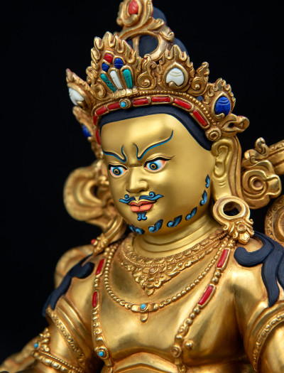 Dzambala- 12 inch 24k Full-gold antique