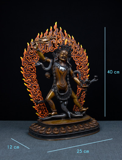 Ekajati- 12 inch Copper Two-toned antique