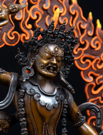 Ekajati- 12 inch Copper Two-toned antique