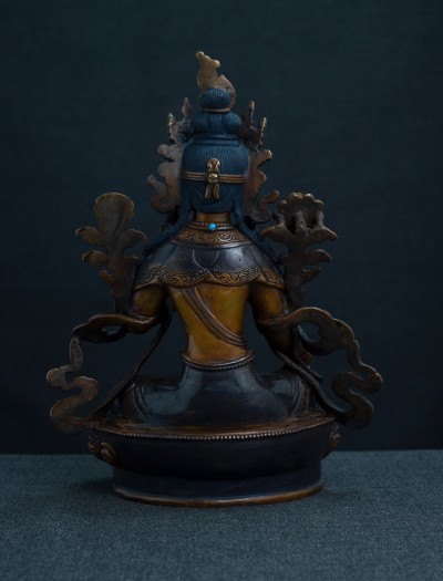 Green Tara- 8 inch Copper two-toned oxidized