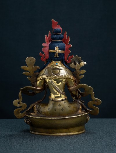 Green Tara- 8 inch 24k Part-gold 