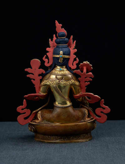 Green Tara- 8 inch 24k Part-gold 