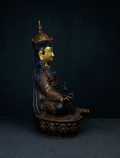 Padmasambhava- 12 inch Copper two-toned antique (2.1)