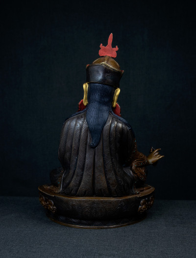Padmasambhava- 12 inch Copper two-toned antique (2.1)