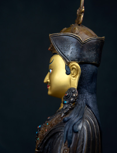 Padmasambhava- 12 inch Copper two-toned antique (2.1)