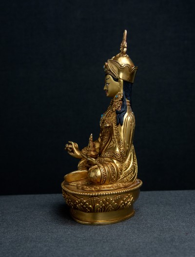 Padmasambhava - 8 inch 24k Full-gold antique (1.1)
