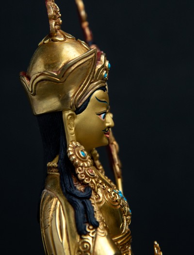 Padmasambhava - 8 inch 24k Full-gold antique (1.1)