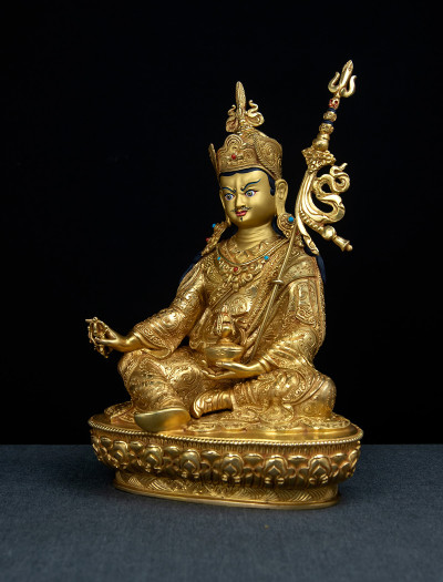 Padmasambhava - 10 inch 24k Full-gold antique (1.2)