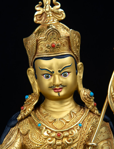 Padmasambhava - 10 inch 24k Full-gold antique (1.2)