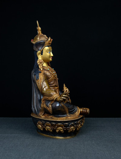 Padmasambhava- 12 inch 24k Part-gold Two-toned antique (2.2)